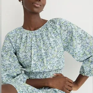 J.Crew Palermo smocked-waist mini dress in Liberty Thorpe Hill fabric M thumbnail 1