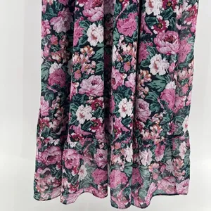 WAYF The Emery‎ Size Small Faux Wrap Long Sleeve Floral Maxi Dress V-Neck Ruffle thumbnail 7