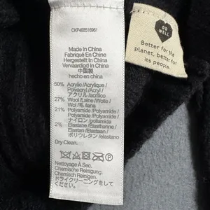 Madewell Sweater Womens Small Black Ribbed Knit Crewneck Long Sleeve Pullover thumbnail 8