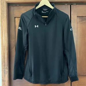 Under Armour Black Men's Women's Long Sleeve 1/4 Zip Size Medium LN thumbnail 1