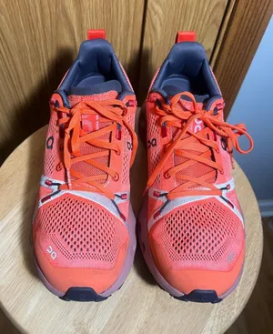 On Running Women's Coral Orange Mesh Running Shoes thumbnail 1