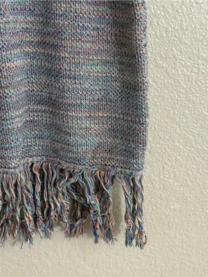 Future Collective Alani Noelle Multicolor Knit Fringe Hem Boho Dress Size Small thumbnail 11