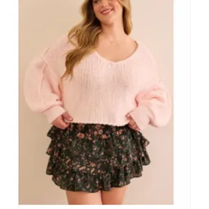 Arula Laney Baby Pink Crop Sweater NWT 1X thumbnail 3