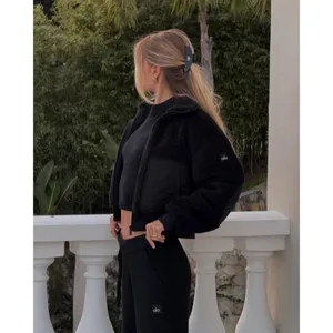Alo Yoga Snuggle Up Sweater Long Sleeve Black S thumbnail 5