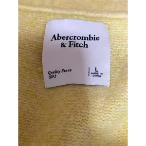 Abercrombie & Fitch Womens Yellow Long Sleeve Button Down Cardigan Sweater Top L thumbnail 5