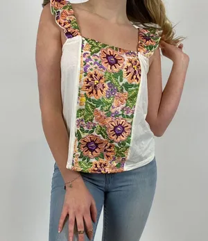Anthropologie Embroidered Tank Top thumbnail 2