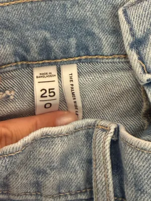 Loft Palmer Denim Wide Leg Crop Pants in Refined Blue Wash thumbnail 5