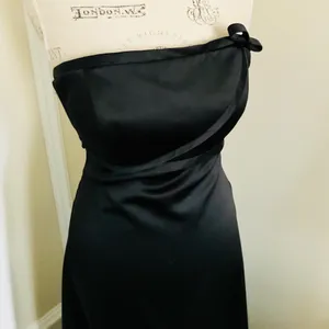 After Six Black Strapless Floor Formal Dress S/M thumbnail 4