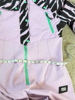 ASOS 4505 Women’s Printed Ski Suit Snowsuit One-Piece in Printer Lilac 12 thumbnail 14