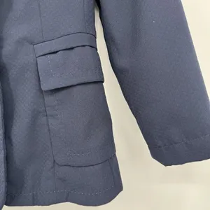Allen ABS Womens Blazer 4 Blue Business Professional Office Artsy Lined Jacket thumbnail 7