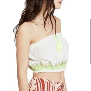 Free People No More Tiers Tube Top Neon Embroidered thumbnail 7