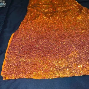 Revolution Rave festival dance bling dress w shorts orange sequin bling size S thumbnail 7