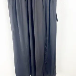 LULUS Black Regal Ruffles Back Ties Hidden Zipper V-Neck Flutter Sleeve Dress thumbnail 12