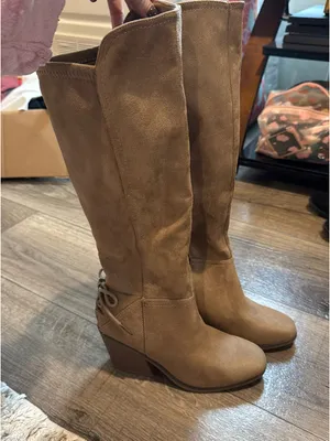 Knee high suede boots Brown Size 7 thumbnail 1