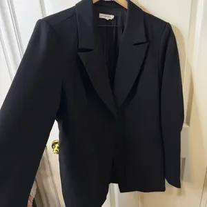 Good American Classic Sculpted Blazer Black Single Button Womens Size 4 / XL‎ thumbnail 6