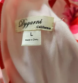 Dygarni Pink & Red Floral Sleeveless Romper Size Large thumbnail 7