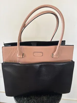 Kate Spade Grove‎ Street Maeve Leather Tote Bag Black Pink Handbag Large thumbnail 1