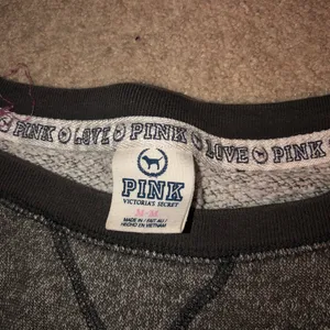 PINK grey crewneck sweatshirt thumbnail 2