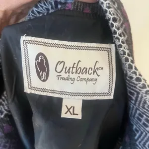 Outback Trading Company Moree Jacket purple Aztec contrasting white trim XL thumbnail 6