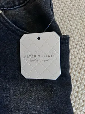 NWT Altar’d State jean skirt skort thumbnail 7