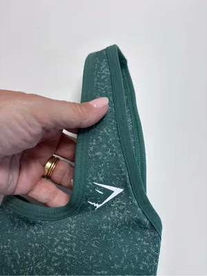 Gymshark Adapt Fleck Halterneck Sports Bra Green Size XS NWOT thumbnail 5