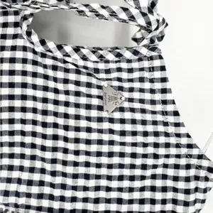 Barbour Thistle Ruffle Sleeve Gingham Top Women's Size‎ 4 Coastal Chic thumbnail 4