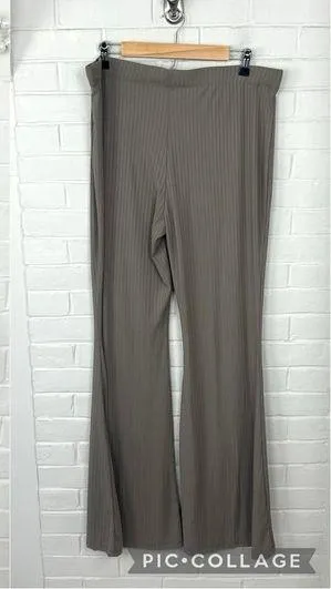 Rue 21 Plus Size Mocha Ribbed Knit Top & Pants Lounge Set Size 3X thumbnail 1