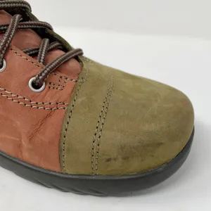 Klogs Leather Nubuck Lace Up Myra Sneakers Womens Size 7 Red Green thumbnail 6