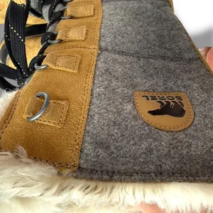 Sorel Tofino II Winter Snow Boots 8 Curry Gray Waterproof Faux‎ Fur Lace Up thumbnail 7