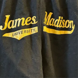 Jansport James Madison University‎ Black Cutoff Sweatpants Womens L thumbnail 3