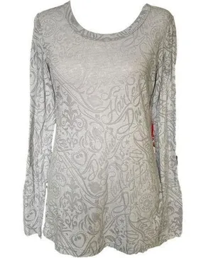 Harley Davidson Women's Gray Long Sleeve Shirt Size L thumbnail 1