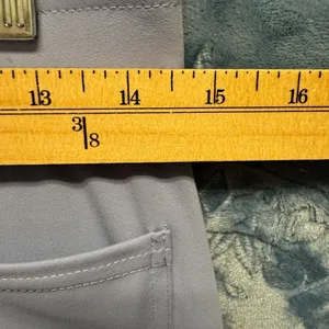 1908 | Halara High Waisted Button Front Wide Leg Stretch‎ Trousers Grey Womens M thumbnail 3