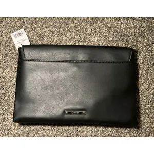 Black Clutch purse With Silver Studded Beading‎ Stud Clutch Classy Edgy Dressy thumbnail 3