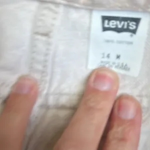 Vtg 1993 Levi’s Women’s Oat Colored High Waist Straight Leg Denim Fall‎ Sz 14 ◼️ thumbnail 6