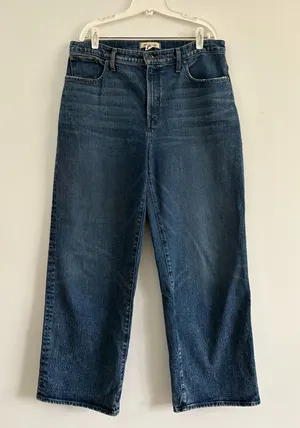 Madewell Perfect Wide Leg Vintage Jean Harvey Wash Size 31 thumbnail 1