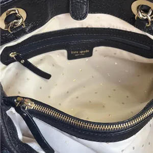 Rare🔥Authentic KATE SPADE Shimmery leather Bow Chain 3 compartments shoulder thumbnail 11
