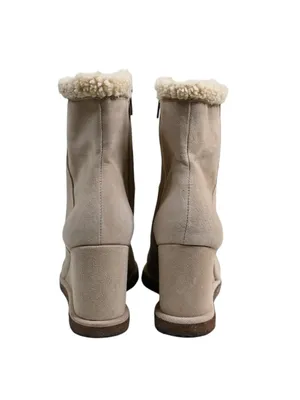 Vince Camuto Women's 7 M Bevvisa Tan Suede Upper Wedge Bootie thumbnail 5