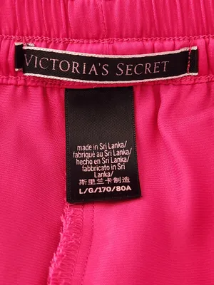 Victoria's Secret Hot Pink Satin Pull-On Lounge Shorts Size Large Flaw thumbnail 7
