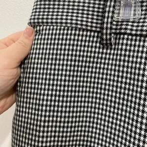 Ann Taylor Devin Gingham‎ Pants Size 8 Black White Stretch Workwear Preppy Chic thumbnail 3