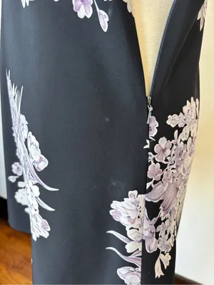 Rampage Vintage 90s Purple Floral A-Line Babydoll Lavender Sleeveless Dress thumbnail 9