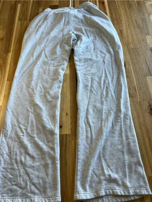 Better Together Gray Wide Leg Sweatpants Women’s XS Drawstring Lounge Pants thumbnail 5