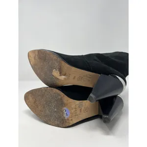 Joie Garner Western‎ Booties Black Suede Pointed Toe Cone Heel Ankle Boots 7.5 thumbnail 5