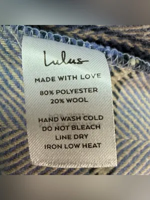 NWT Lulus Women’s Keep It Cool Blue Plaid Long Sleeve Shacket Jacket Size Small thumbnail 6