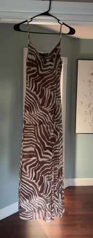 See You Monday Zebra Print Dresd thumbnail 1