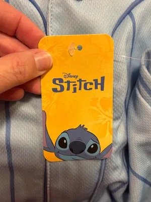 NWT Disney Stitch Graphic Cropped Baseball Jersey sz M thumbnail 6