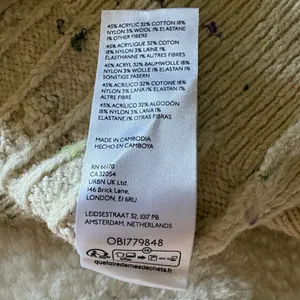 Anthropologie Pilcro micro cropped speckled cable knit cardigan sweater thumbnail 9