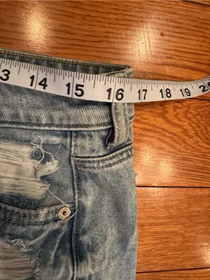 American Eagle Mom Short Distressed Denim Shorts – Size 12 thumbnail 8