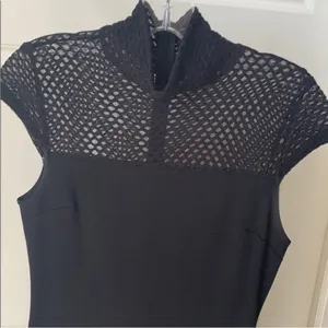 Lulus Detail Therapy Black Bodycon Midi Dress size small thumbnail 8