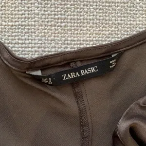 Zara brown silky tank top thumbnail 3