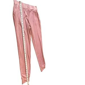 Juicy Couture Velour Dusty Rose Mauve Juicy Rhinestone Spell out Jogger Pants S thumbnail 7